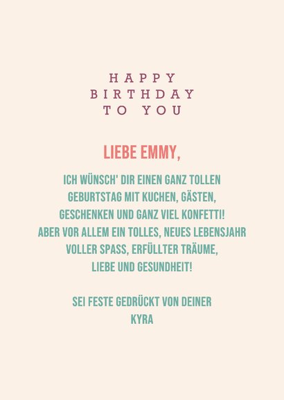 Grußkarte Geburtstag Bunte Smileys 3