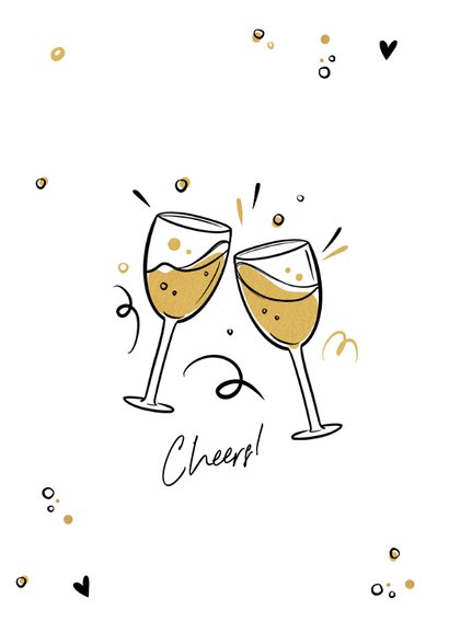 Grußkarte Glückwunsch'Prost auf das Brautpaar Send a Smile