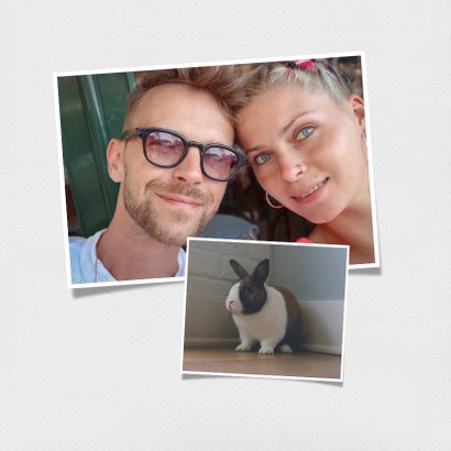 Grußkarte Liebe Grüße Polaroidfoto 2