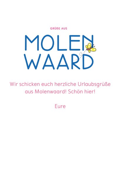 Grußkarte mit Foto Urlaub in Molenwaard 3