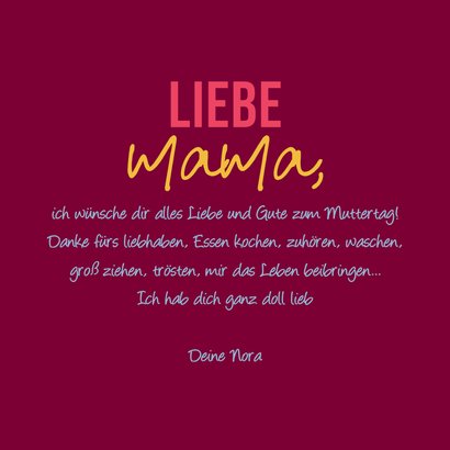 Grußkarte Muttertag bunte Blumen 3
