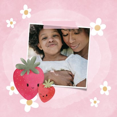 Grußkarte Muttertag Erdbeeren 2