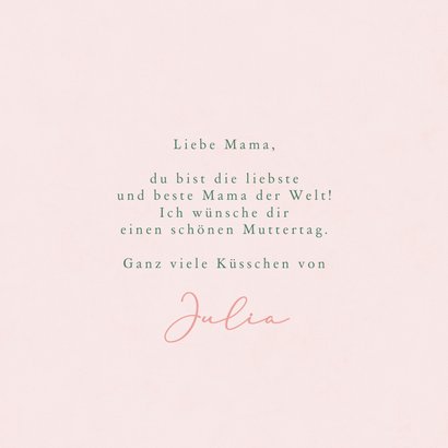 Grußkarte Muttertag Herz aus Blumen 3