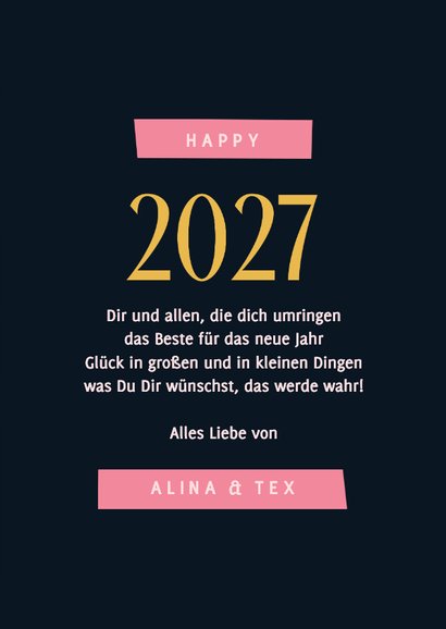 Grußkarte neues Jahr buntes Feuerwerk & Jahreszahl 3