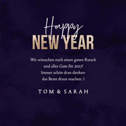 Grußkarte Neujahr Feuerwerk und Foto 3