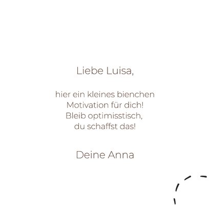 Grußkarte Optimismus Biene Blume Lustig 3
