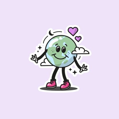 Grußkarte Valentinskarte 'You rock my world' 2