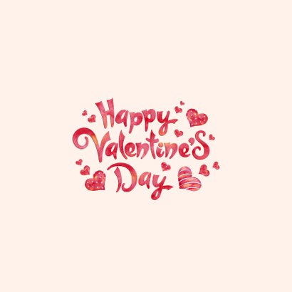 Grußkarte Valentinstag 'Happy Valentine's Day' 2