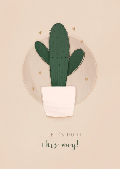 Grußkarte Valentinstag Kaktus 2
