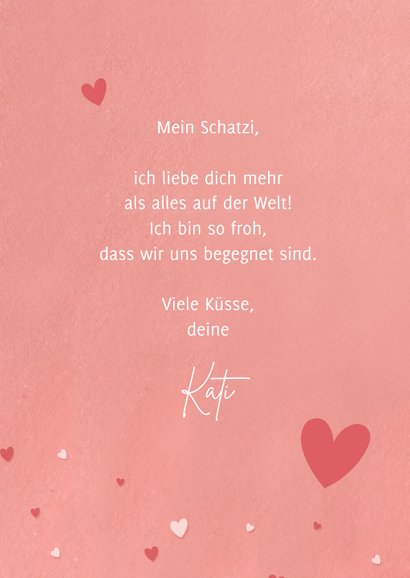 Grußkarte Valentinstag Küsse 3