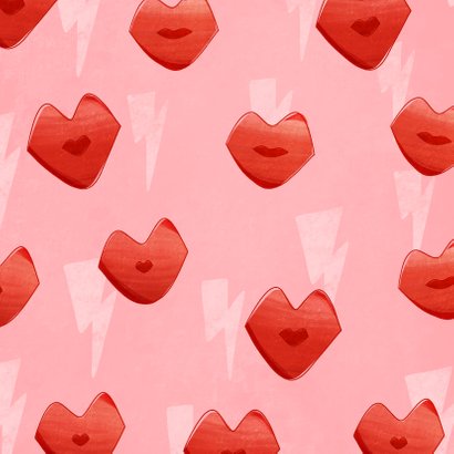 Grußkarte Valentinstag 'Valentine Kisses' 2