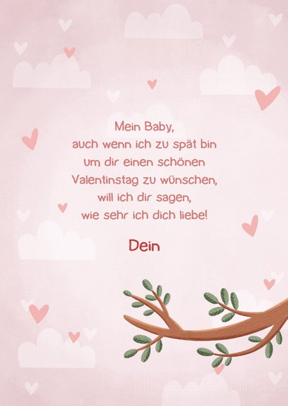 Grußkarte Valentinstag vergessen Faultier 3