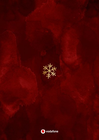 Grußkarte Weihnachten Foto in Weihnachtskugel Rückseite