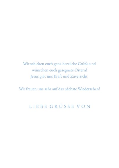 Grußkarte zu Ostern Taube und eigenes Foto 3