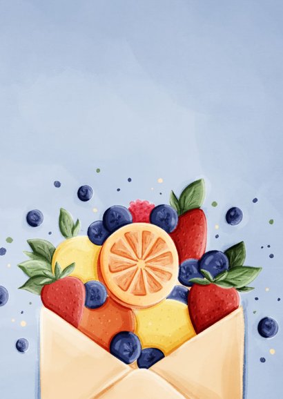 Gute Besserung Grußkarte 'Vitamine per Post' 2