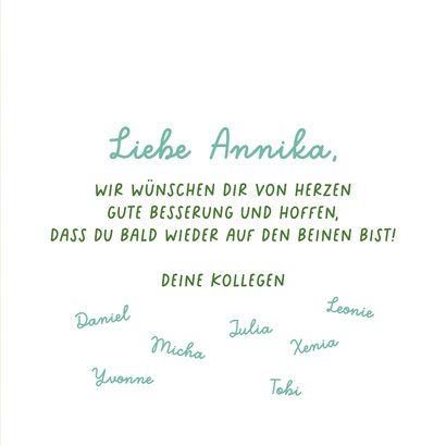 Gute-Besserungs-Karte 'Bee well soon' Biene 3