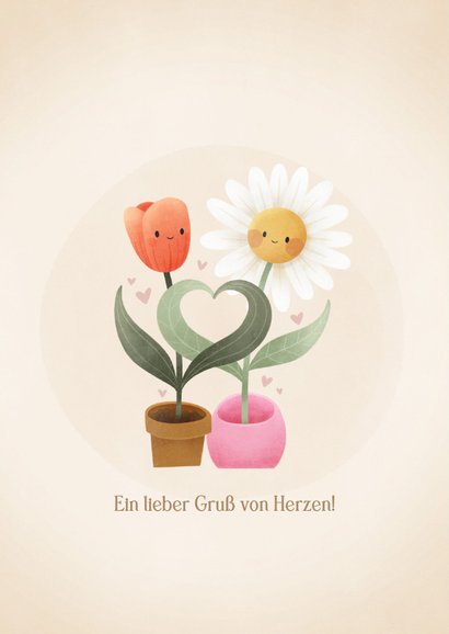 Gute Besserungskarte Blumen Freundschaft 2