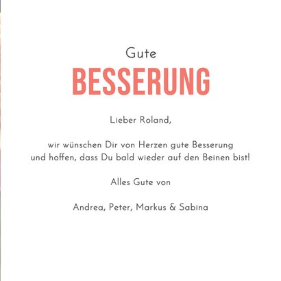 Gute Besserungskarte Dahlien 3