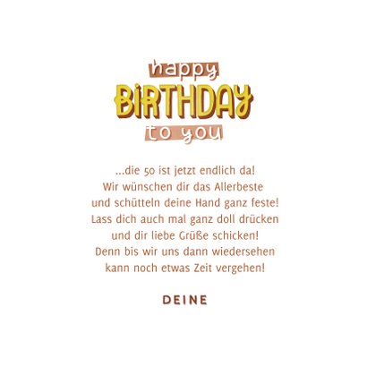 Happy Birthday Geburtstagskarte 3