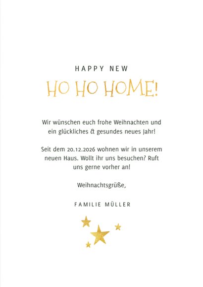 Hippe Weihnachts-Umzugskarte Tannenbaum aus Kartons 3