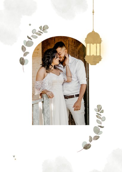 Hochzeits-Dankeskarte Fotocollage Arabian Vibes 2