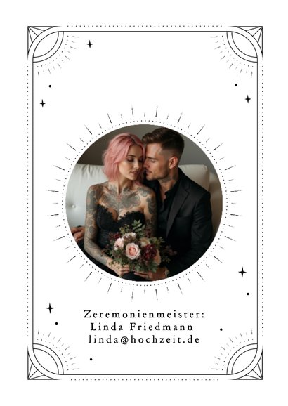 Hochzeitseinladung Herz anatomisch Tattoo 2