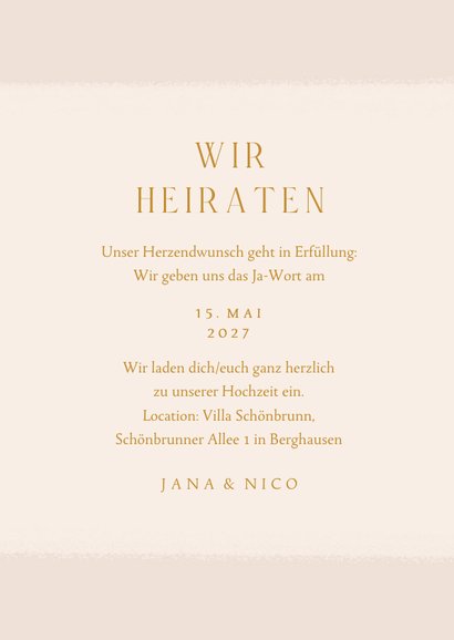 Hochzeitseinladung klassische Glockenblumen 3