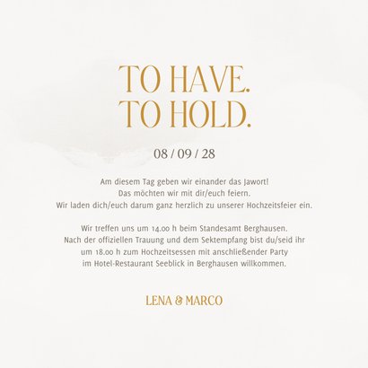 Hochzeitskarte Marmor und Gold 3