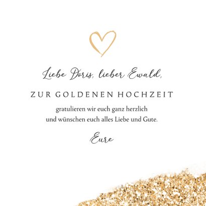 Hochzeitstag Glückwunschkarte 50 goldene Hochzeit 3