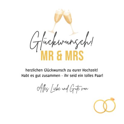 Humorvolle Glückwunschkarte Hochzeit 3