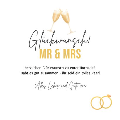 Humorvolle Glückwunschkarte Hochzeit 3