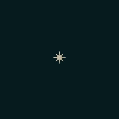 Internationale Weihnachtskarte Weltkugel blau mit Logo Rückseite