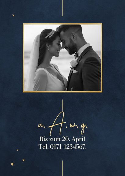 Jubiläumskarte Einladung 40. Hochzeitstag Jahreszahlen 2
