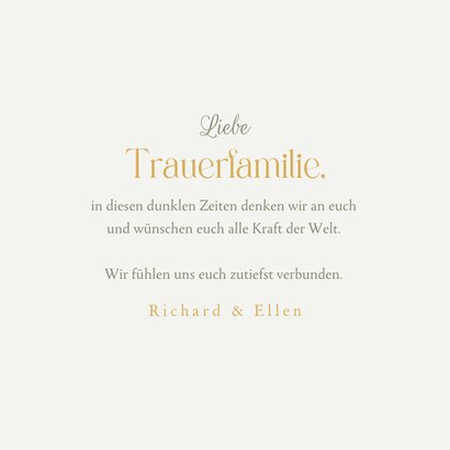 Karte Beileid 'Abschied' mit Eukalyptuszweigen 3