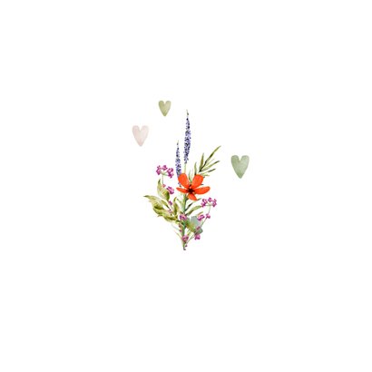 Karte Blumengruß zum Muttertag 'Ich denke an dich' 2