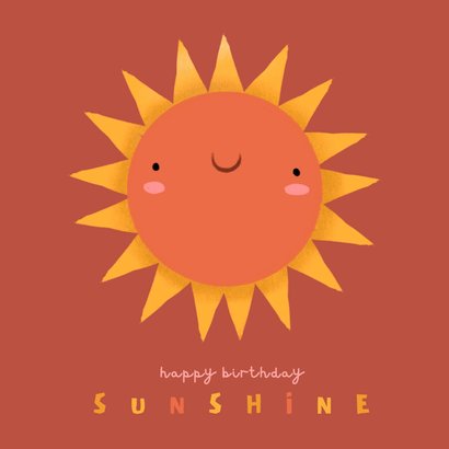Karte Geburtstagsglückwünsche fröhliche Sonne Send a Smile