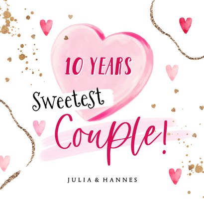 Popmazing Karte Zum 10. Hochzeitstag – 12,7 X 17,8 Cm | Lustige Jubiläumskarte Mit Umschlag