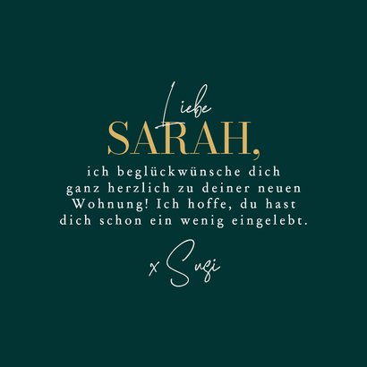 Karte Glückwunsch Einzug Kartons & Pflanzen 3