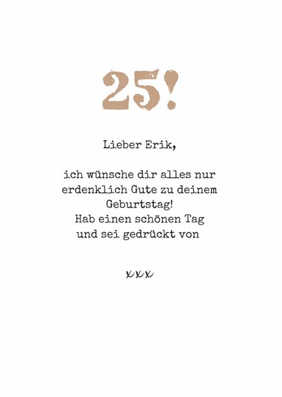 Karte Glückwunsch Geburtstag Foto und Girlande 3