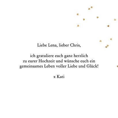 Karte Glückwunsch Hochzeit Herz 'Happily Married' 3