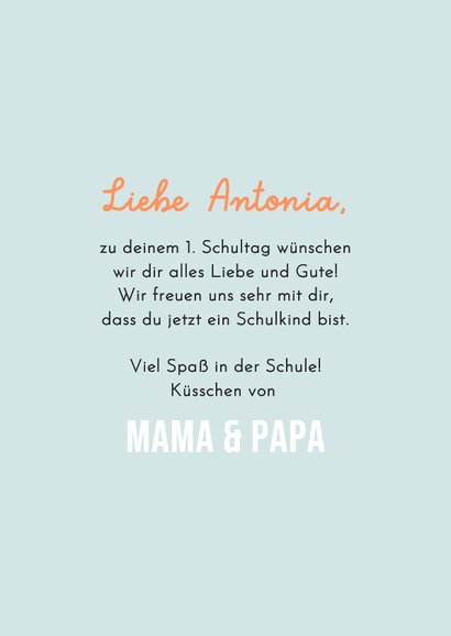 Karte Glückwunsch Schulanfang 3 Schultüten 3