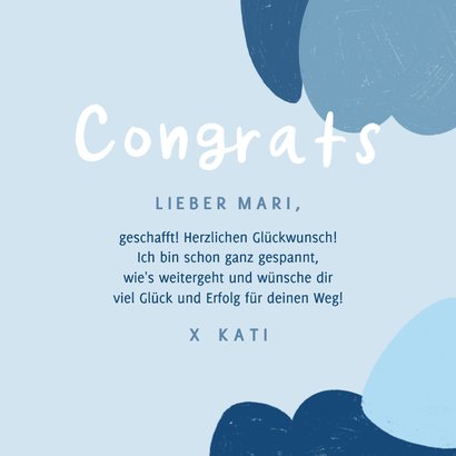 Karte Glückwunsch 'You did it, Bro' 3