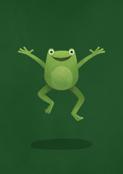 Karte Gute Besserung Arm gebrochen Frosch 2