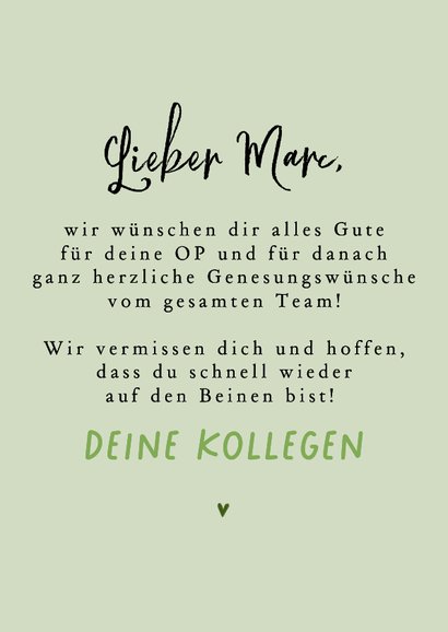 Karte Gute Besserung & viel Glück Panda mit Glücksklee 3