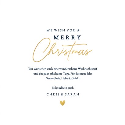 Karte 'Merry Christmas' mit Sternenhimmel 3