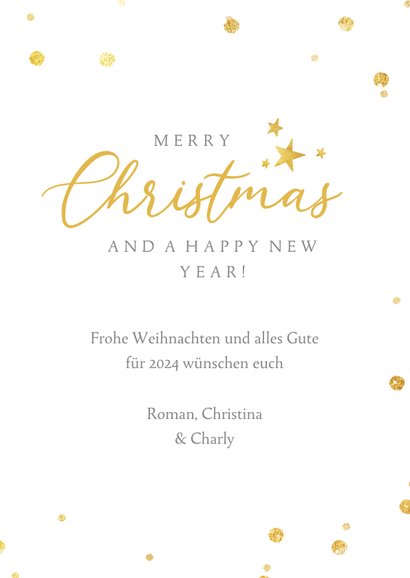 Karte mit großem Foto & Weihnachtskranz 3