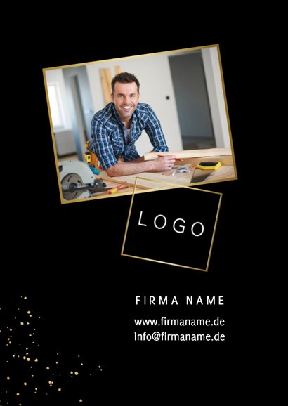 Karte Neujahr Firma Fotocollage und Jahreszahl 2026 2