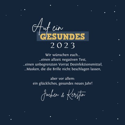 Karte Neujahr 'Negatives neues Jahr' 3