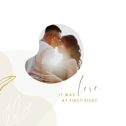 Karte Save the Date Hochzeit elegant & abstrakt 2