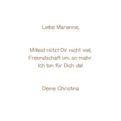 Karte Spruch in Steinherz 3